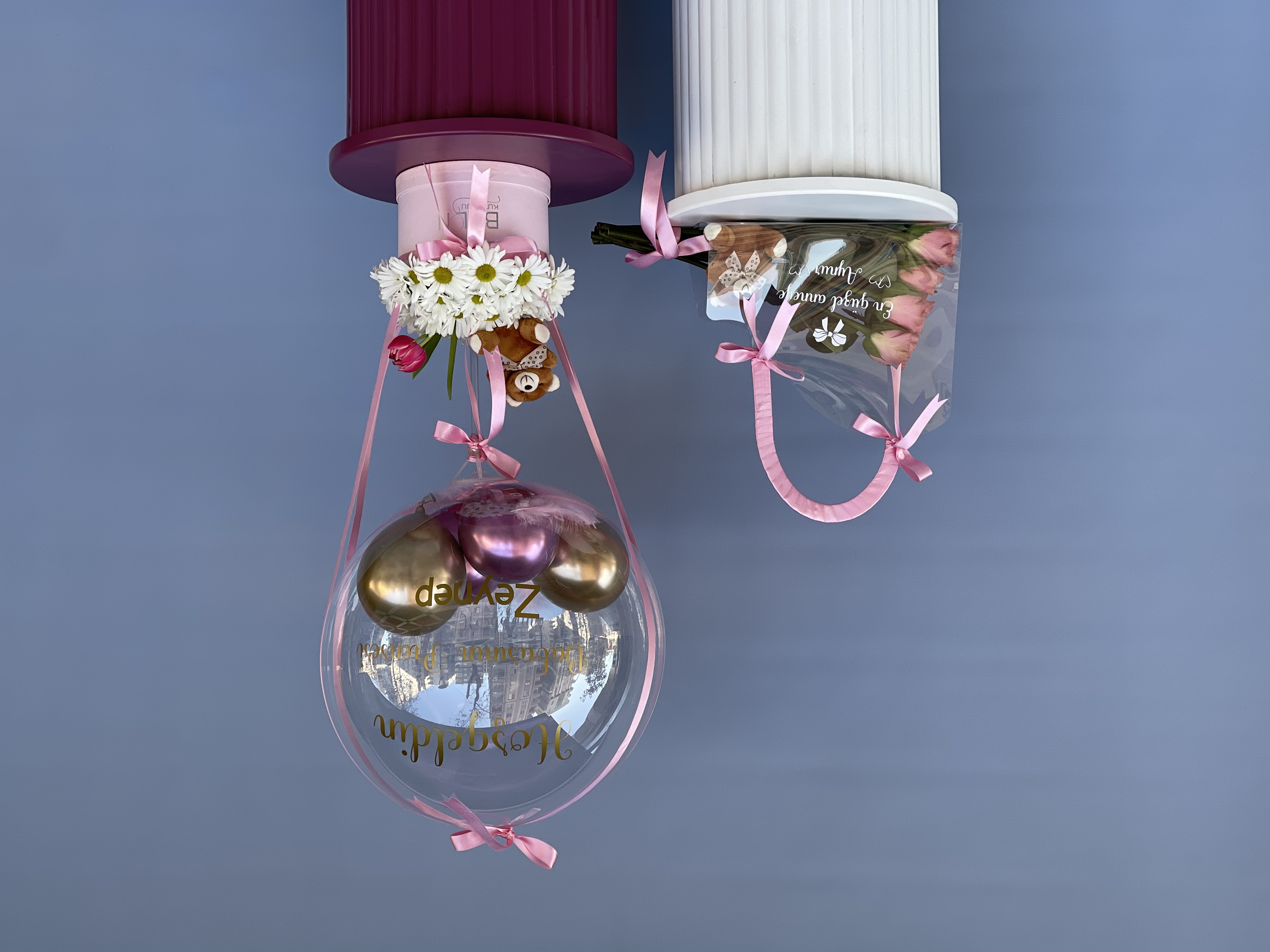 Papatya Konsepti ve Anneye Özel Gül Çantası Seti