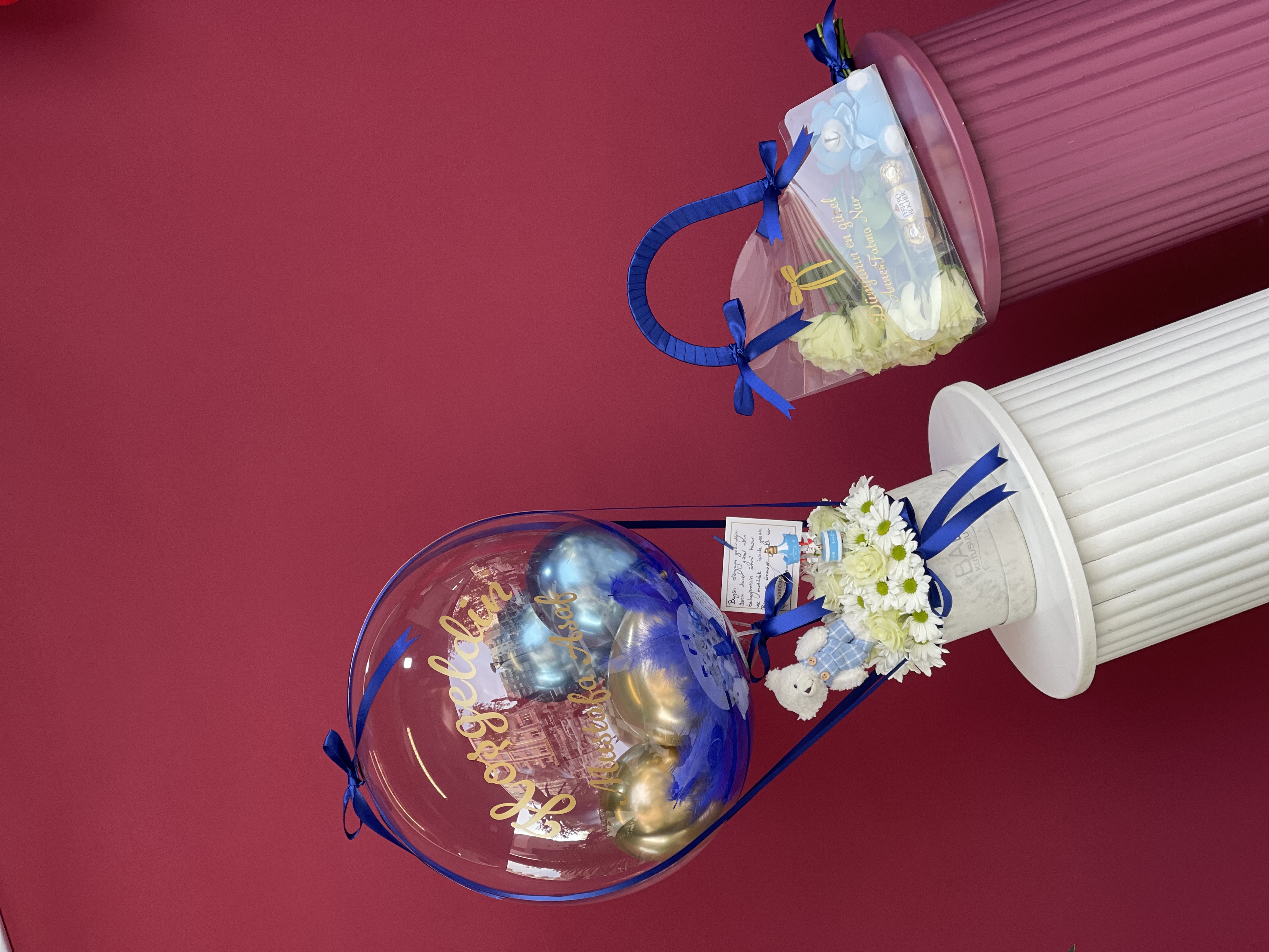 Güllü Papatya Konsepti- Anneye Özel Çanta Seti